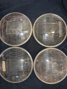 Lot Of 4 - 1934 Dodge Bros. Glass Tri Beam Headlanp Lens' Made In The USA - Picture 1 of 5