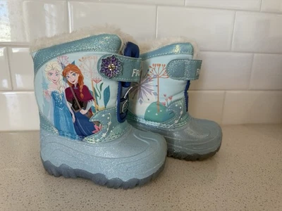 Botas de nieve FROZEN Light Up talla 7 niñas pequeñas Foto 1 de 3