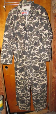 Винтажный мужской камуфляжный комбинезон Winchester L для охоты на уток 100% хлопок - Изображение 1 из 4