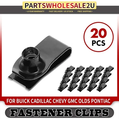 Clip de sujeción de rango de panel 20x M8-1.25 para Buick Cadillac Chevy GMC Olds Pontiac Foto 1 de 4