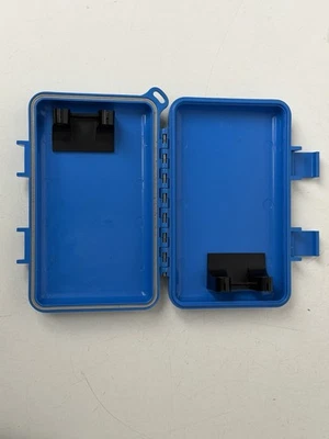 Shure MCC Cartridge Hard Shell Travel DJ Turntable Carry Case Blue 4 Needle USED - Image 1 of 4