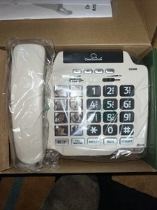 CLEAR SOUNDS CSC500 Flashing Land Line Phone, Huge Buttons For Seniors Loud Rin - Zdjęcie 1 z 6