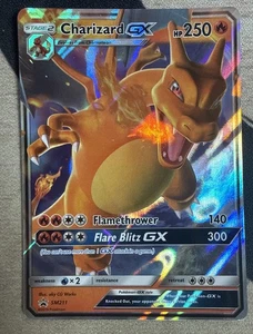 Charizard GX SM211 Full Art Black Star Promo quasi nuovo - Foto 1 di 11