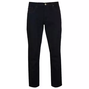 ✅ Pantaloni JEANS uomo Pierre Cardin blu scuro nero indaco denim dritti nuovi - Foto 1 di 4