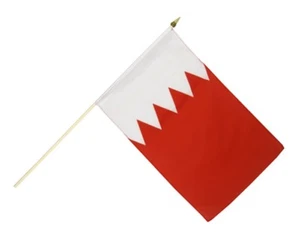 Bandiera a bastone del Bahrain bandiere bandiera a bastone 30x45 cm - Foto 1 di 1