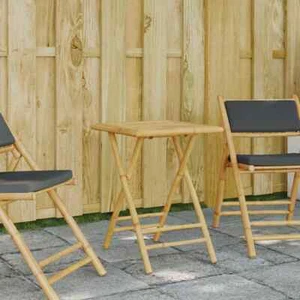 Handy Folding Bamboo Garden Table for Indoors and Outdoors vidaXL - Picture 1 of 32