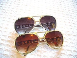 Gafas de sol ELVIS para hombre y mujer ahora más grandes clásicas doradas plateadas se parecen al rey - Imagen 1 de 11