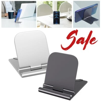 Soporte de teléfono ajustable plegable plegable base delgada para Samsung iPhone Foto 1 de 4