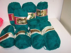LOT OF 9 Skeins 1.7 OZ 5 UNGER NANETTE COURTELLE YARN & 4 Mary maxim Encore (Z9 - Picture 1 of 2