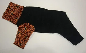4 LEGGED Leopard black cat jersey trim SHIRT PJ XOLO ITALIAN GREYHOUND - Picture 1 of 2