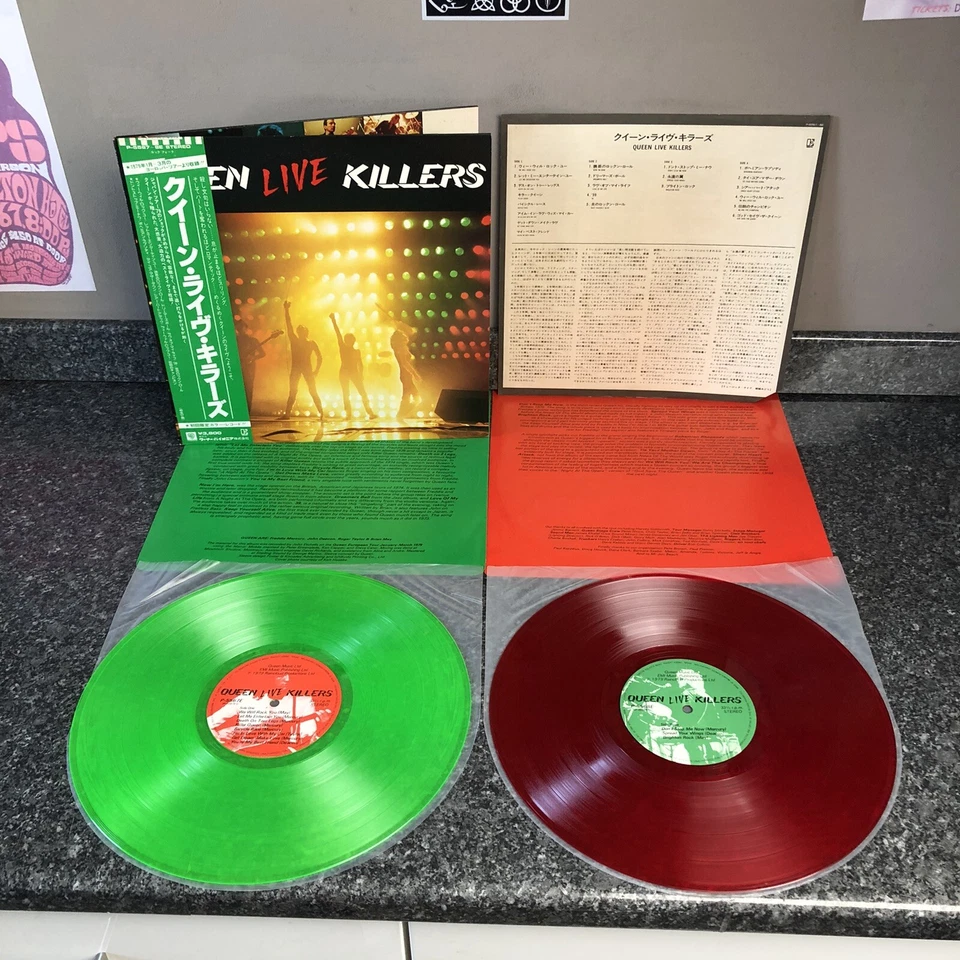 DOUBLE COLOURED VINYL QUEEN LIVE KILLERS P-5567-8E JAPAN 1ST PRESS NM-/NM- - Image 1 of 4