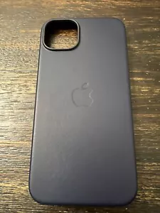 CUSTODIA ORIGINALE Apple in pelle per IPHONE 14 PLUS (6.7") inchiostro USATA - Foto 1 di 9