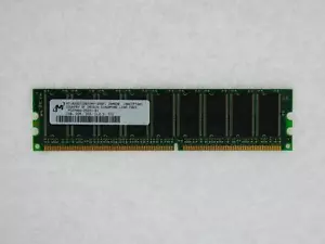 MT18VDDT12872AY-335 LOT OF TEN 1GB 184p PC2700 64x8 DDR333 2Rx8 2.5V ECC UDIMM - Picture 1 of 1