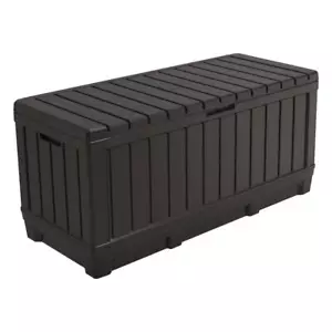 Keter Auflagenbox Kentwood 350 Liter Kissenbox Gartenbox Kissentruhe Gartentruhe - Bild 1 von 4