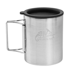 Lightweight Helikon-Tex Thermo Cup Mug 250ml With Lid Hiking Folding Handles - Picture 1 of 6
