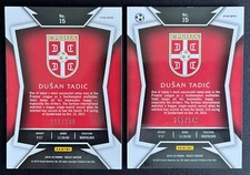 Dusan Tadic /249 CAMO PRIZM Serbia 2015-16 Panini Select #15.1 + #15.2