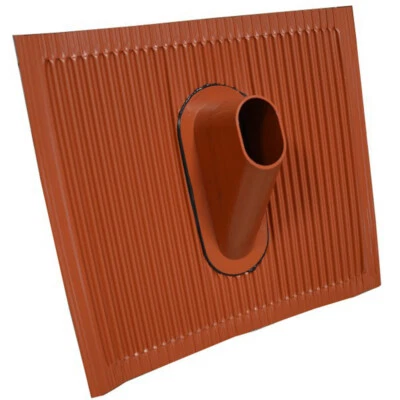 PREMIUMX Cubierta de techo ALUMINIO teja universal rojo sartén de techo SAT mástil 38-60 mm montaje