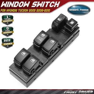 Front Driver Left LH Side Power Window Switch for Hyundai Tucson 2005 2006-2010 - Image 1 of 4