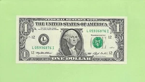 1993 ..UNCIRC $1 L 0593 6876 I .... 1993 $1 L-I NICE NOTE FRN - Picture 1 of 2