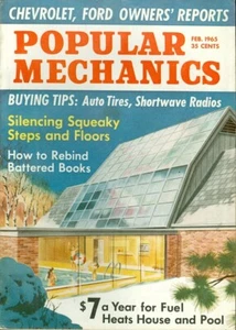 1965 Popular Mechanics Magazine: $7 Year for Fuel Heats House & Pool/Chevy Ford - Picture 1 of 1