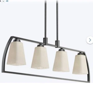 Progress Lighting Ridge 4-Light Espresso Farmhouse Led Linear Chandelier - Picture 1 of 2