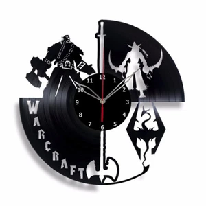 Vinyl Uhr Warcraft Wanduhr einzigartige Kunst Vinyl Schallplatte Wanduhr 35 - Bild 1 von 12