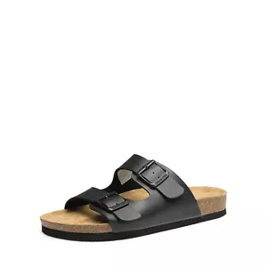 Women Summer Slide Sandals Slip On Comfortable Beach Vacation Flat Sandals - Picture 1 of 16
