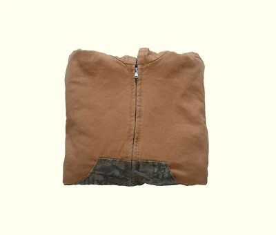 CHAQUETA FORRADA ACOLCHADA EXTERIOR CAZA LONA ÁRBOL REAL CREMALLERA COMPLETA JUVENIL TALLA 6T Foto 1 de 4