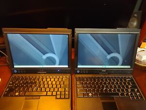 Lot of 2 Dell Latitude XT2 CD 1.6ghz with SSD 12.1" Touch ChromeOS Flex w/extras