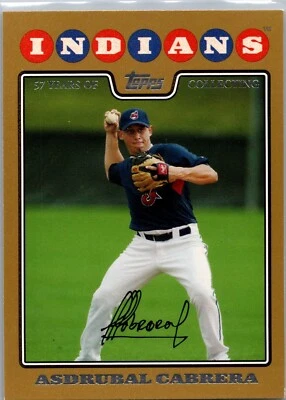 2008 Topps - Gold #617 Asdrubal Cabrera /2008 - Image 1 of 2