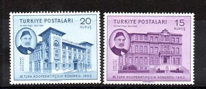 Turquía 1950 Antiguo Conjunto Milhat Pas/Congreso Sellos (Michel 1264/65) Bonito MNH - Imagen 1 de 1