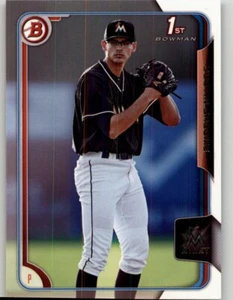 2015 Bowman Draft Justin Jacome #162 Miami Marlins - Picture 1 of 2
