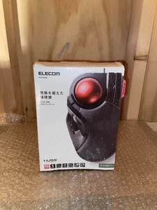 ELECOM Mouse Wired Trackball Large Ball 8-buttons Tilt Function Black M-HT1URXBK - Picture 1 of 11