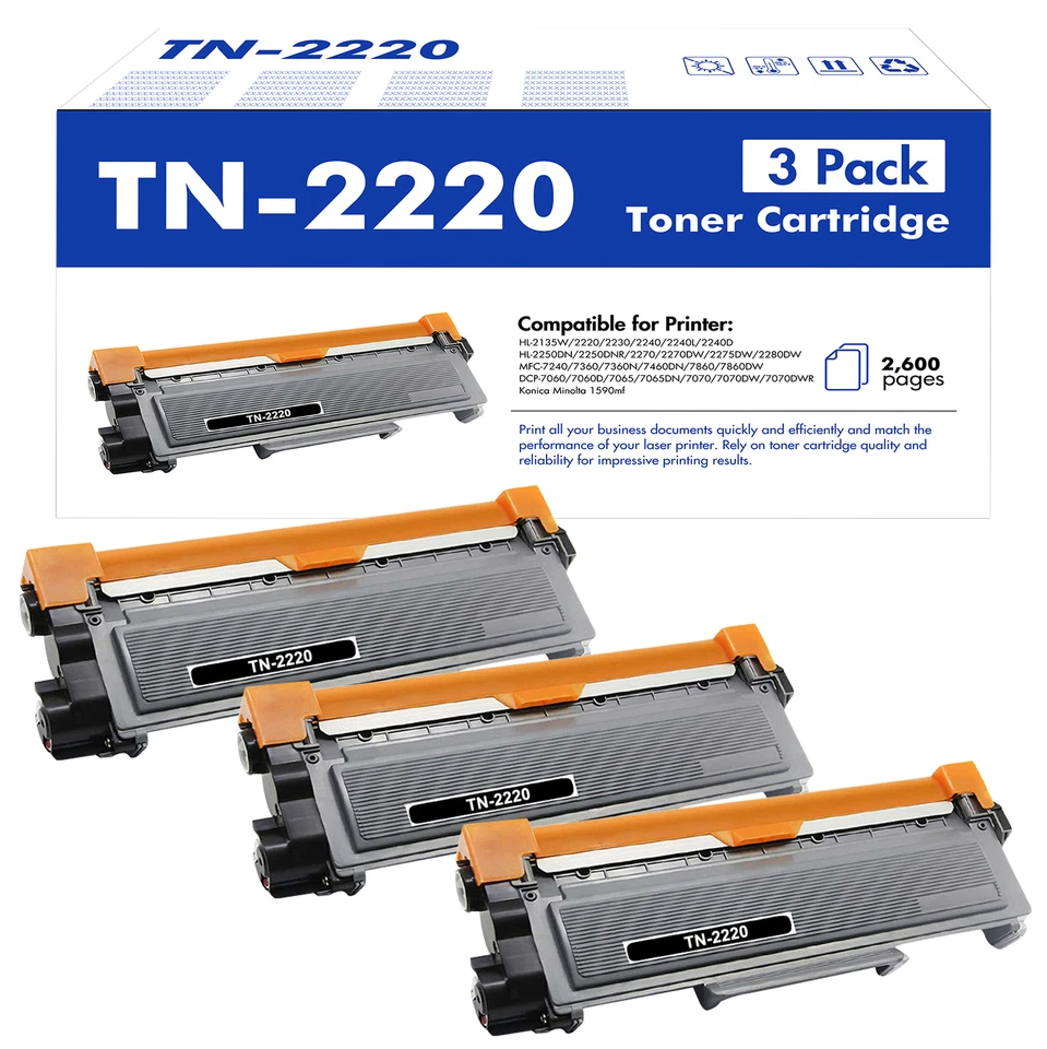 XXL Toner Kompatibel für Brother TN2220 MFC-7360N 7460DN 7860DW HL-2130 DCP-7055 - Bild 1 von 1