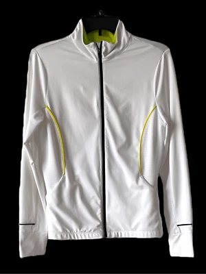 Top Izod PerformX Para Mujer Fitness Cool-FX Elastizado Cremallera Completa Blanco S/P Foto 1 de 4