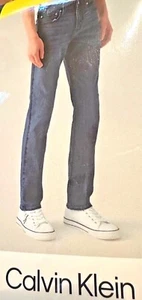 CALVIN KLEIN MENS DENIM JEANS PANTS ITEM #1701903 32/34 BLUE - Picture 1 of 3