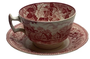 Tazza e piattino vintage Enoch Woods paesaggio inglese Inghilterra - Foto 1 di 14