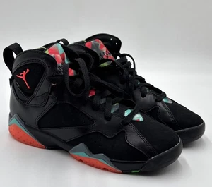 2014 Nike Air Jordan Retro 7 "Barcelona Nights" Infrared 23 Shoes Size 5.5Y - Picture 1 of 7