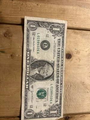 0 1984 2 6- $1 Fancy Serial Birthday Anniversary Note - February 6, 1984 - Image 1 of 4