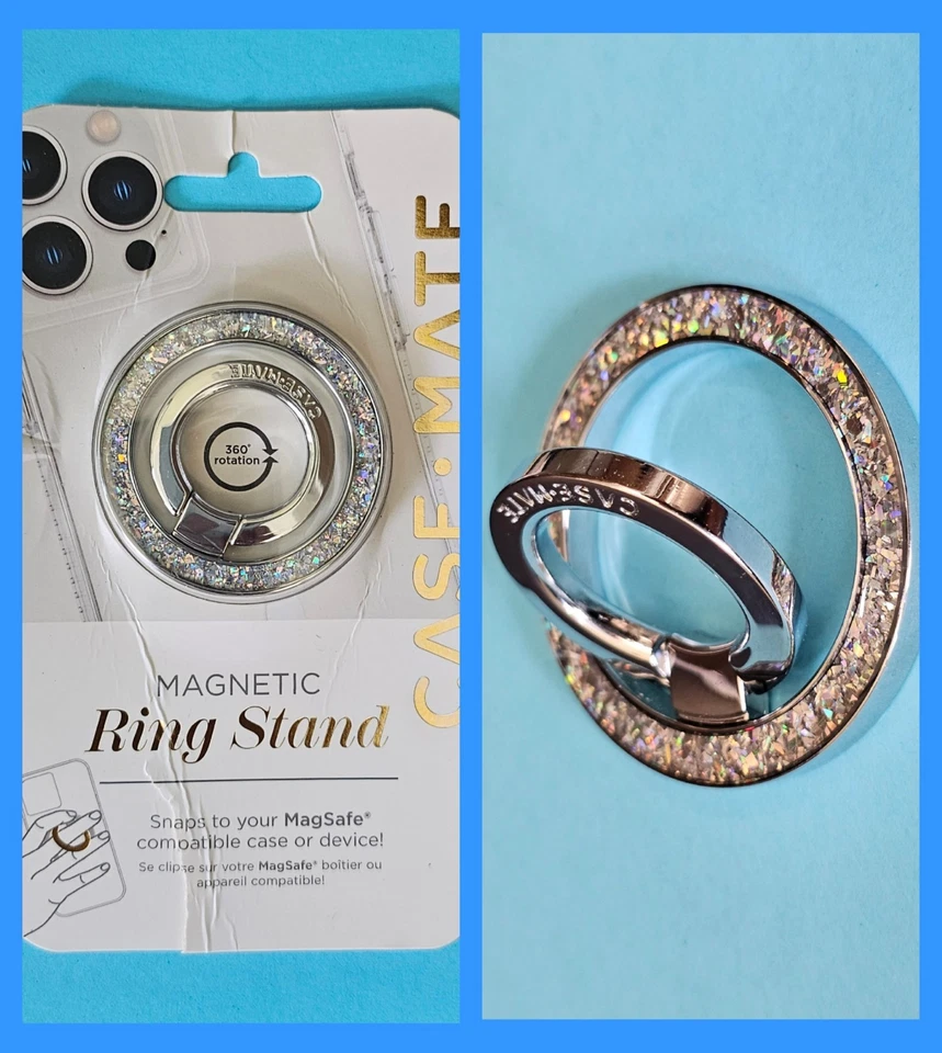 Case-Mate - Soporte de anillo magnético con MagSafe para iPhones Apple seleccionados - Twink... Foto 1 de 4