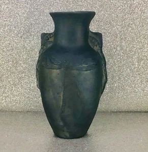 VASE SMALL BLACK MATT COLOR  DRAGON FLY DESIGN  - Picture 1 of 6