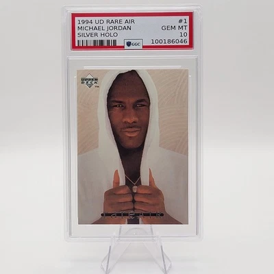 Michael Jordan 1994 Upper Deck Rare Air #1 Silver Set GGC GEM MINT 10! Low Pop! - Image 1 of 2