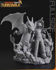 Red | Resin Model or Bust Kit | DIY Pokemon Champion Trainer - Picture 1 of 10