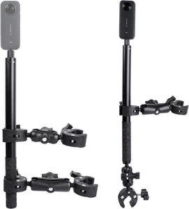 Motorrad Montagesatz für Insta360 One X5 X4 X3 X2 RS - Doppelklemmen Handleba - Bild 1 von 7