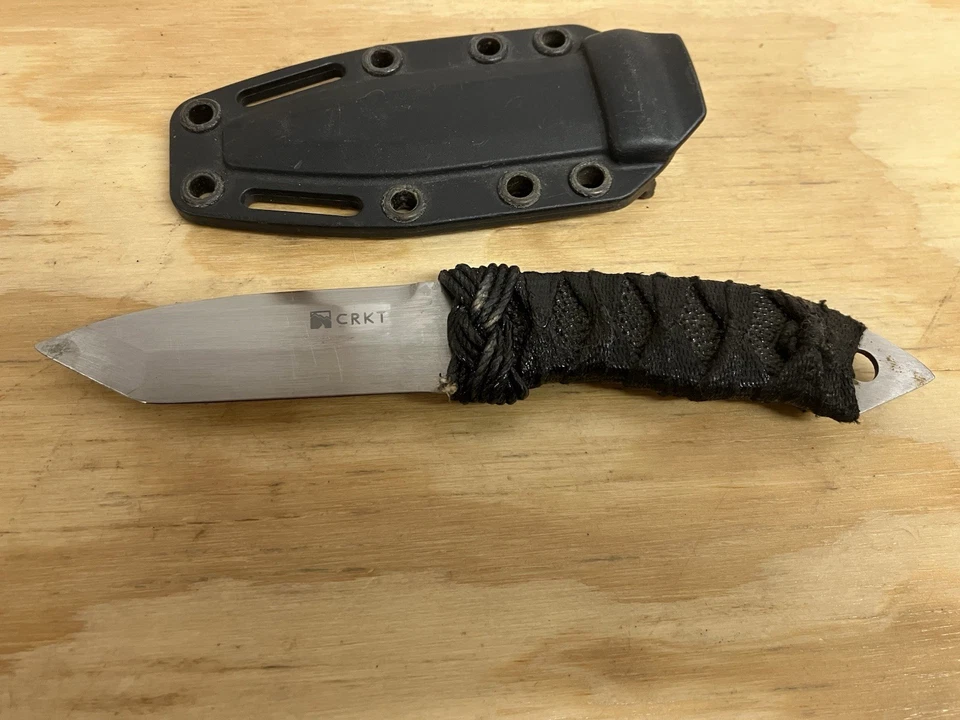 CRKT 2703 First Strike Fixed Blade Knife - Ray Skin Sheath Taiwan - Image 1 of 4