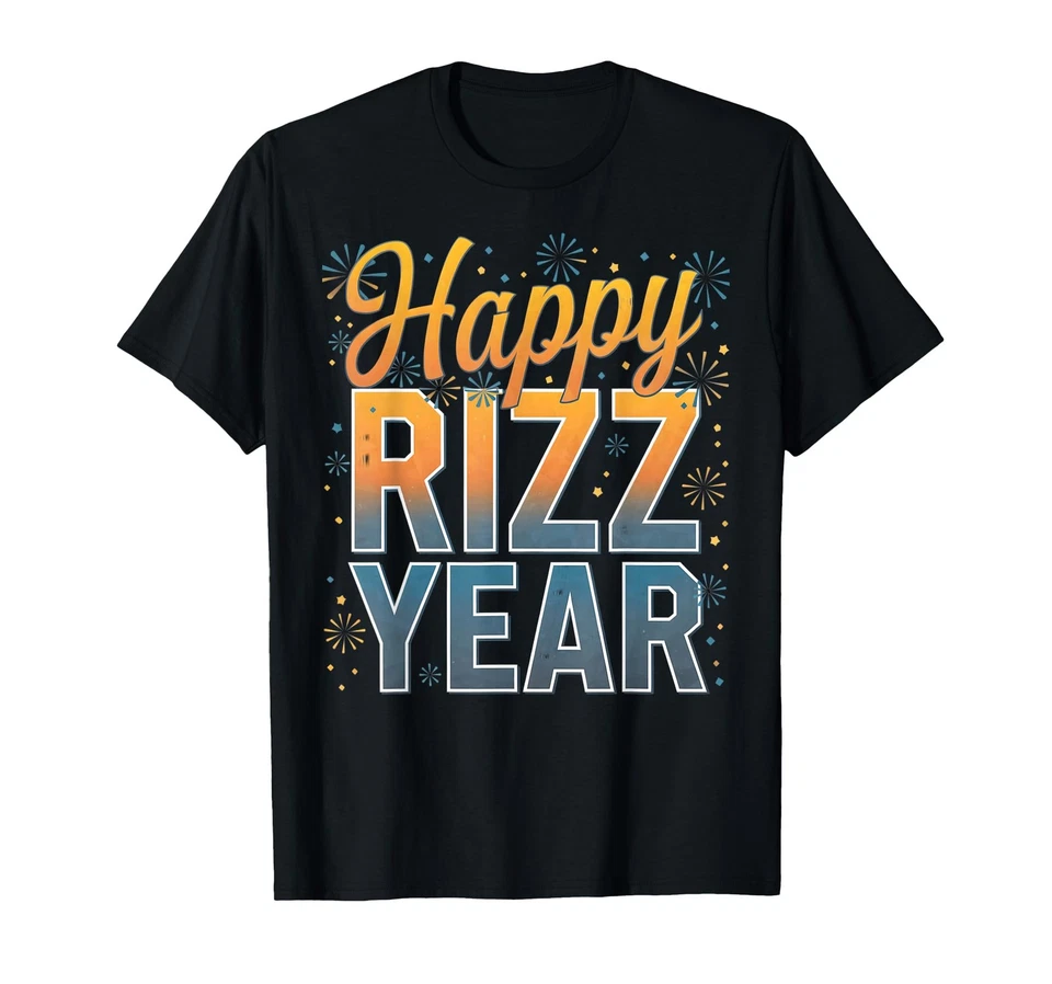 Camiseta Happy Rizz Año 2025 Feliz Año Nuevo Gen Alpha Foto 1 de 1