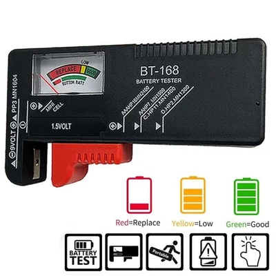 Batterieprüfgerät Universal für AA AAA C D 9V 1,5V Knopfzellenbatterien - Bild 1 von 4