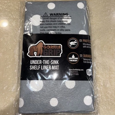 Alfombrilla Gorilla Grip Under The Frek 24x40 Gris Blanco NUEVA Recortable Lavable  Foto 1 de 4