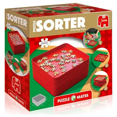 Puzzle Sorter Puzzle Mates Jigsaw Piece Sorting Tray with 6 Sections - Image 1 of 4