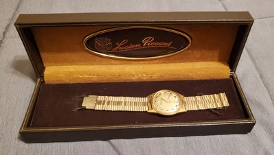 Lucien Piccard Seashark Swiss Automatique M Gold Watch NEVER REMOVED FROM BOX! - Image 1 of 4